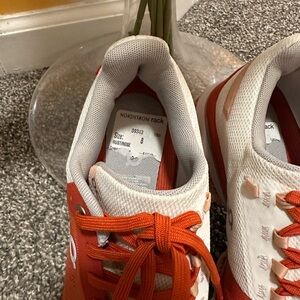On Cloud Orange/ White Sneaker